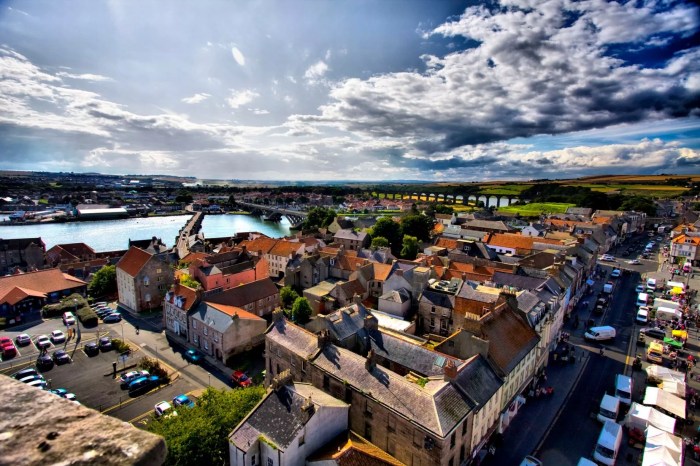 Berwick tweed upon hall taken town top