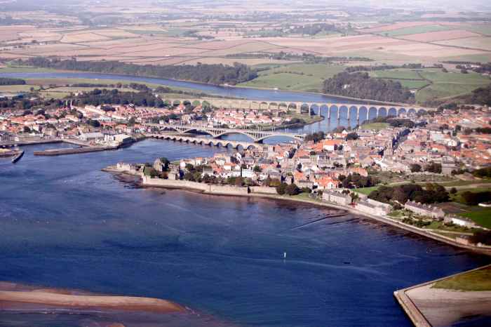 Berwick aerial tweed upon photographs northumberland photograph barrow permission kind david copyright ness st